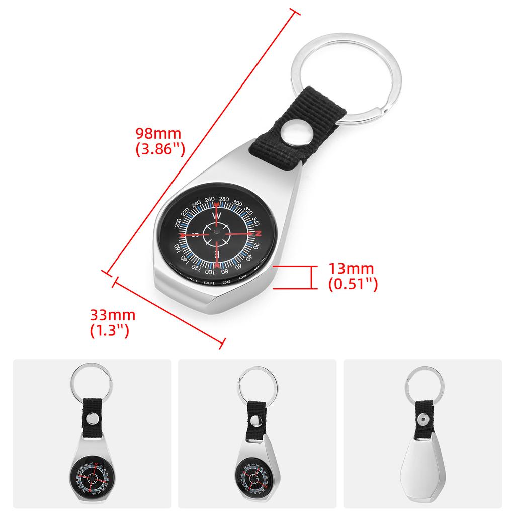Mini Tactical Compass Outdoor Survival Tools Camping Hiking Travel Pocket Navigator Hunting Climbing Equipment Compass Keychain