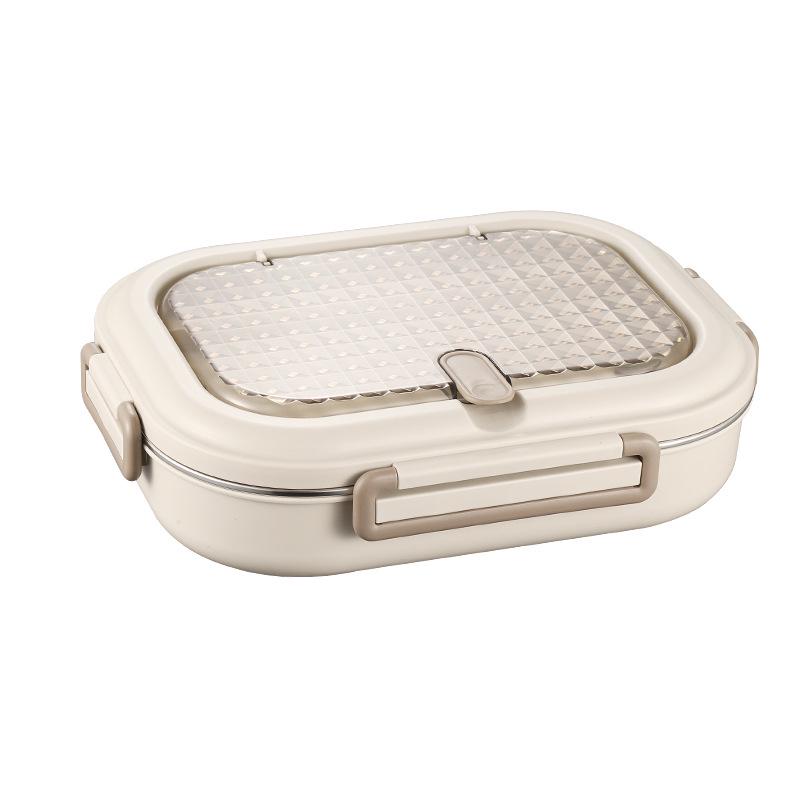 304 Stainless Steel Insulated Bento Lunch Box - Large Capacity, Food-Grade, Sealed Container for Students