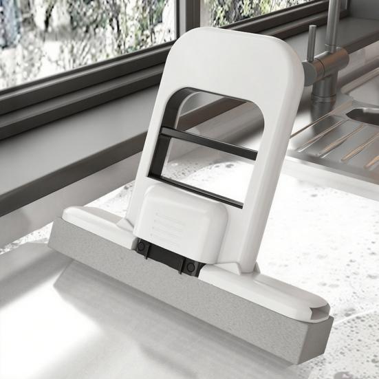 Mini Foldable Desktop Mop Portable Small Cleaning Mop Wet Dry Cleaning System Squeeze Lift Technology Office Mop