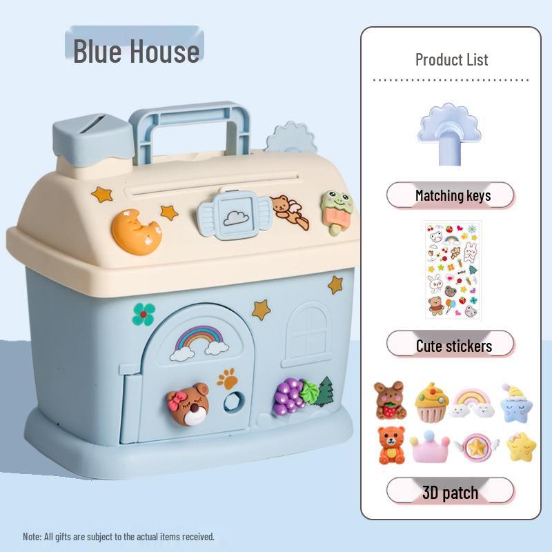 Mushroom House Money Box: DIY Savings for Kids, Boys & Girls Gift