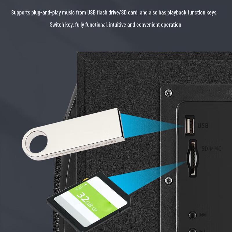 SAST SA-3508 2.1 Bluetooth Desktop Speakers with Subwoofer CN Plug (adapter Included)