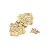 Door Decorative Vintage Chinese Style Lace Mini Furniture Hardware Hollow Flower Antique Butt Hinges