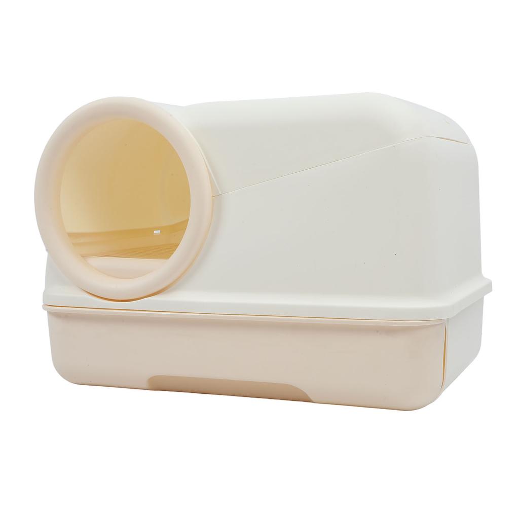 Cat Litter Box Spill Proof Odor Resistant Corridor Design Enclosed Kitty Litter Box Cat Toilet for