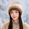 Outdoor Autumn and Winter Casual Knitted Hat Warm Wool Hat Windproof Ear Protection Stack Hat Women