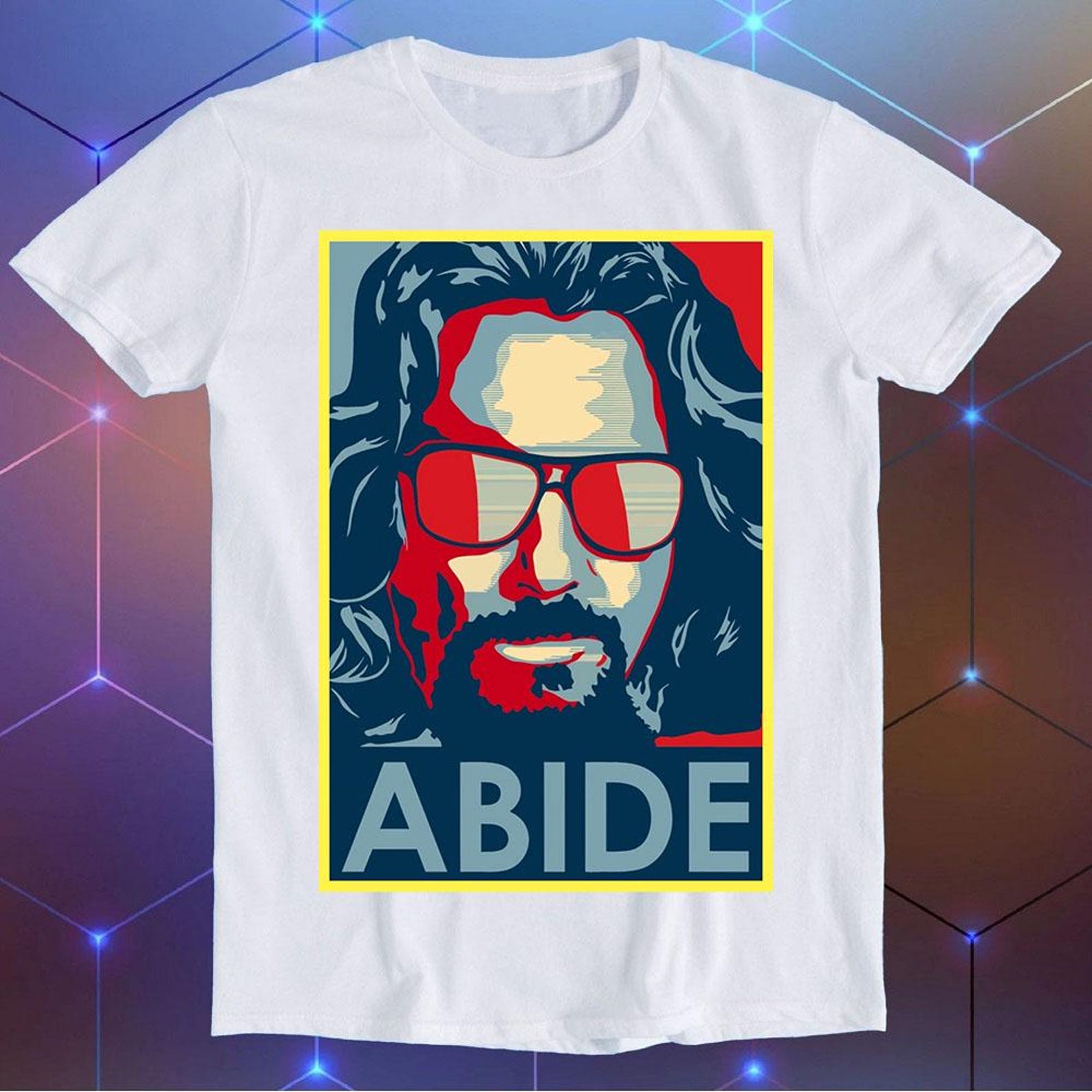 The Big Lebowski T-Shirt The Dude Abide Funny Movie Cool Gift Tee E128 S