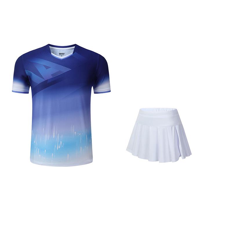 Premium Quick-Dry Badminton Jersey Set - Unisex Short Sleeve Team Uniform for Competition & Training