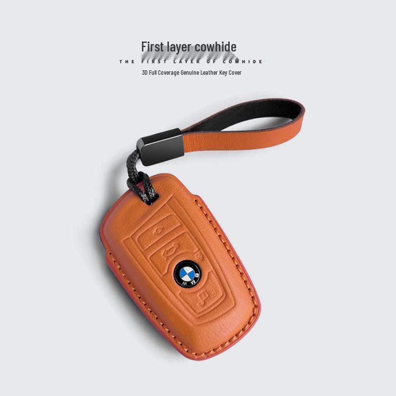 Originální kožené pouzdro na klíče pro starší modely BMW: Řada 3 GT, Řada 5, X1, X2, X3, X4, X5, X6