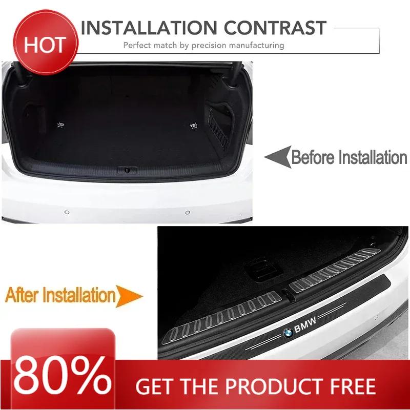 Caldo 2025 1/4/5 Pezzi Battitacco Decorativi per Portiera Auto Adesivi in Fibra di Carbonio Per BMW X1 X2 X3 X4 X5 X6 X7 F30 F10 E28 E90 F20 E46 E60