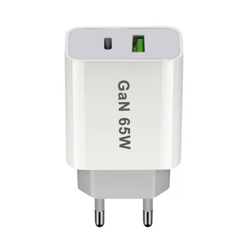 GaN Fast Charging 65W USB Type C Charger EU US UA UK PD 3.0 Quick Charge Wall For Phone Adapter For iPhone 15 Xiaomi Samsung