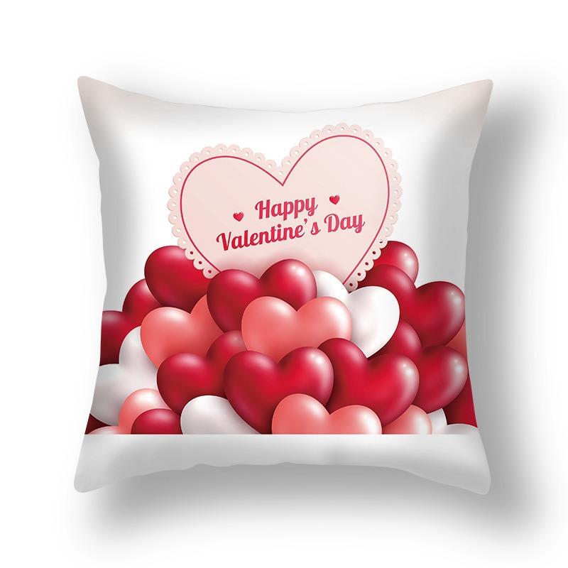New Valentine's Day Pillow Cover Home Pillow Cushion Sofa Cushion Linen Pillow Cover