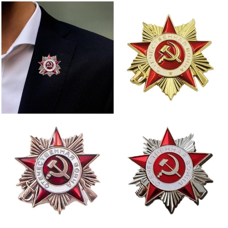 Soviet Order of The Patriotic War Commemorative Pin Decoration for Historical Reenactments and Badge Collections