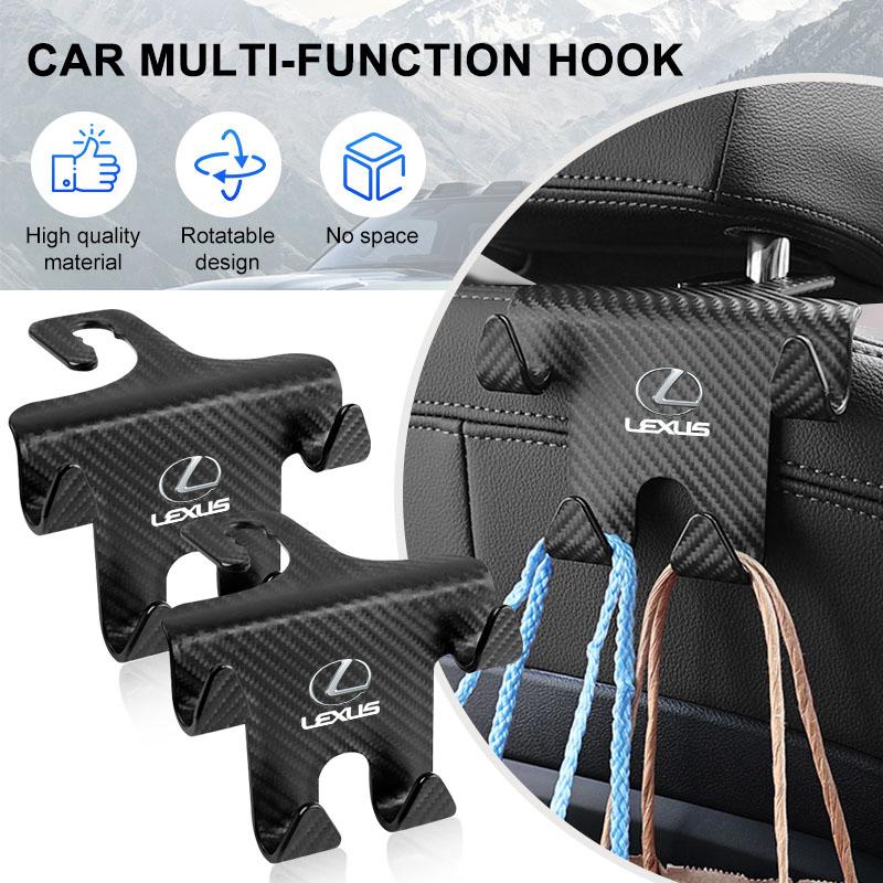 2 Stück Auto-Kopfstützenhaken Auto-Rücksitz-Organizer Zubehör Für Lexus IS250 Ct200h LS430 LX570 NX300h IS300h RX330 ES300h UX250h