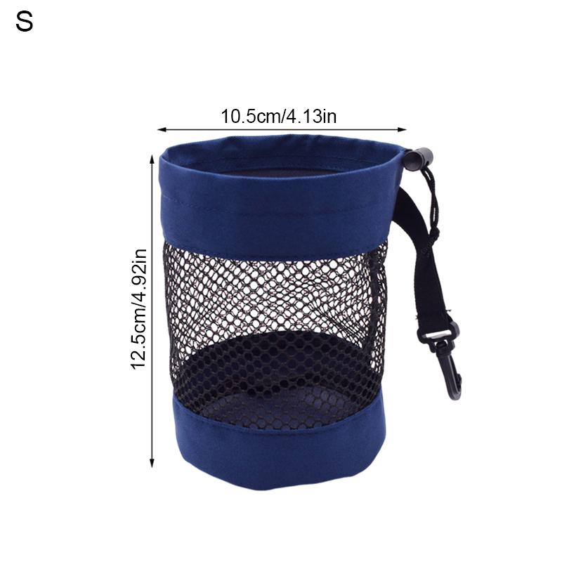 1 szt. Torba na piłki golfowe ze ściągaczem Wysokiej jakości siatka nylonowa i plastikowy klips do zawieszenia Wygodna do zawieszenia na torbie golfowej