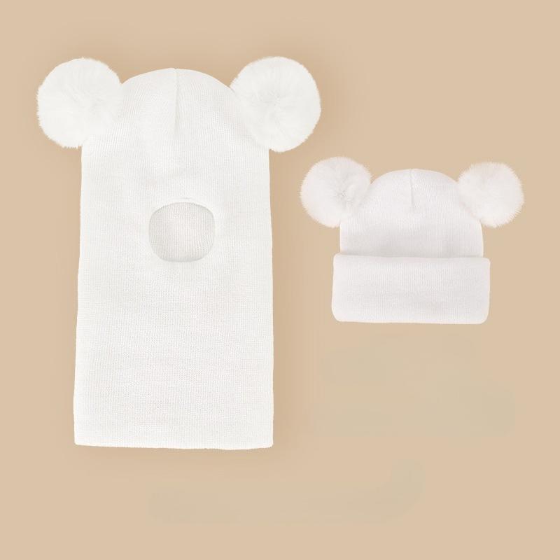 

Супер Теплая Детская Шапка-Шарф Все-в-Одном Флисовая Балаклава с Ушками Зимняя Вязаная Шапка-Пуловер для Мальчика Девочки 2-7 Лет