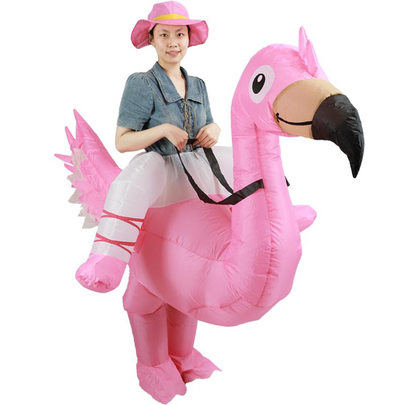 Flamingo Inflatable Costume , Suitable for Halloween/Christmas Themed Party Cosplay, Suitable for Heights of 150-190 Cm