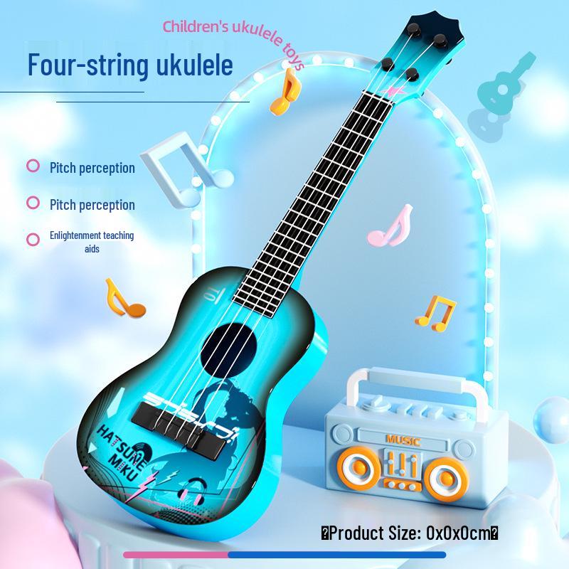 Realistic Guitar Playable Ukulele Toy for Children's Musical Education