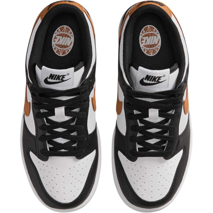 Nike Dunk Low Fashion Comfortable Slip Resistant Durable Low Top Kids Skate Shoes Kids Sneaker Black White Brown II7639-001