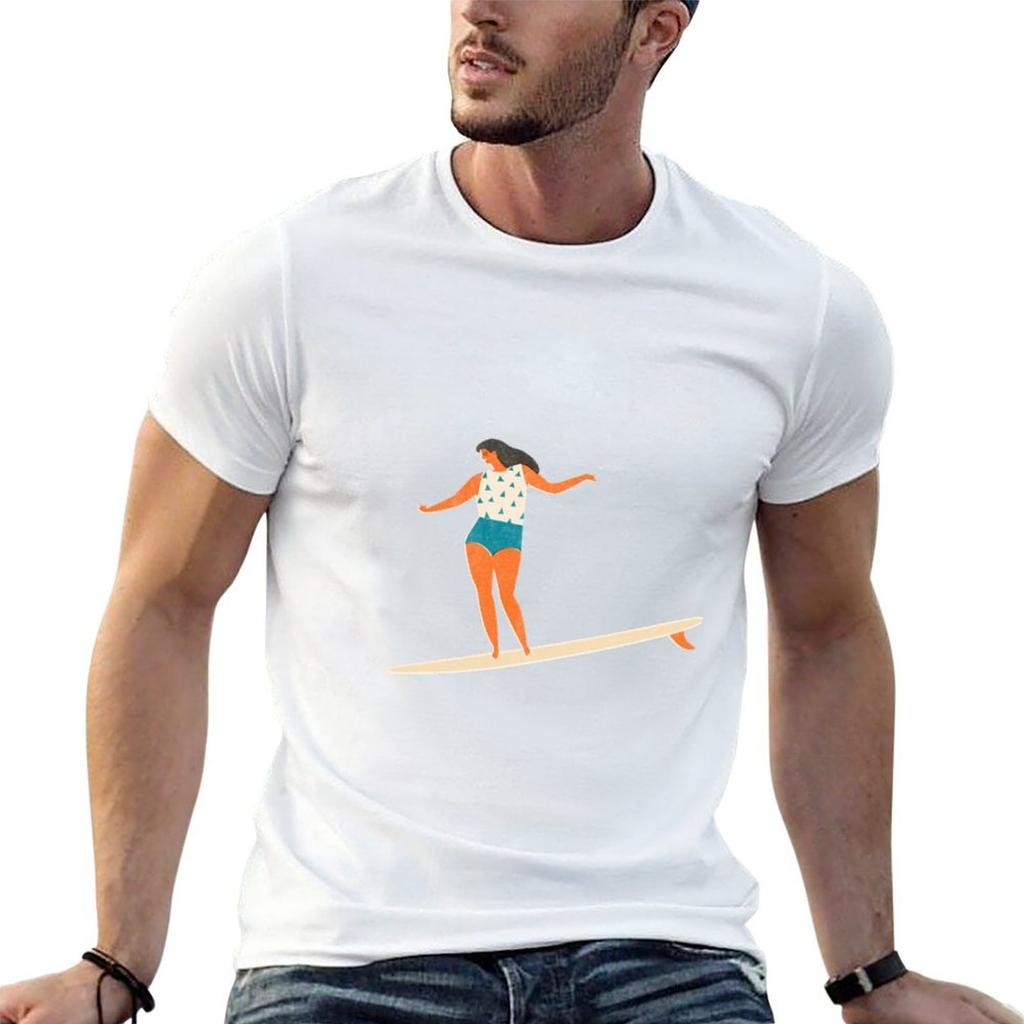 Surf girl TShirt cotton t shirt pack man t shirts cotton TShirt