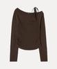 MIXXO Ribbon One-Shoulder Pullover Re Kaf939T_Miwkag34Qt