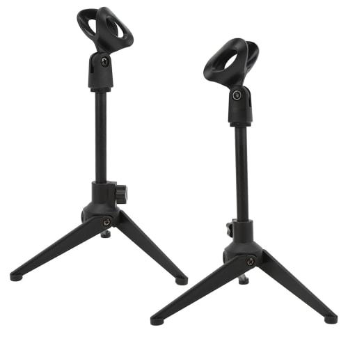 Desktop Microphone Tripod Stand, Universal Mini Portable Table Stand, Adjustable Microphone Stand, Detachable Foldable Tripod Microphone Table Stand f