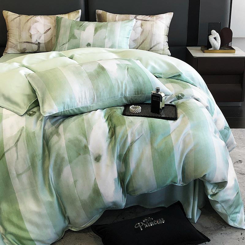 New  Luxury 100% Tencel Bedding Sets - High - Density, High - Count for 1.5m/1.8m/2.0m Beds