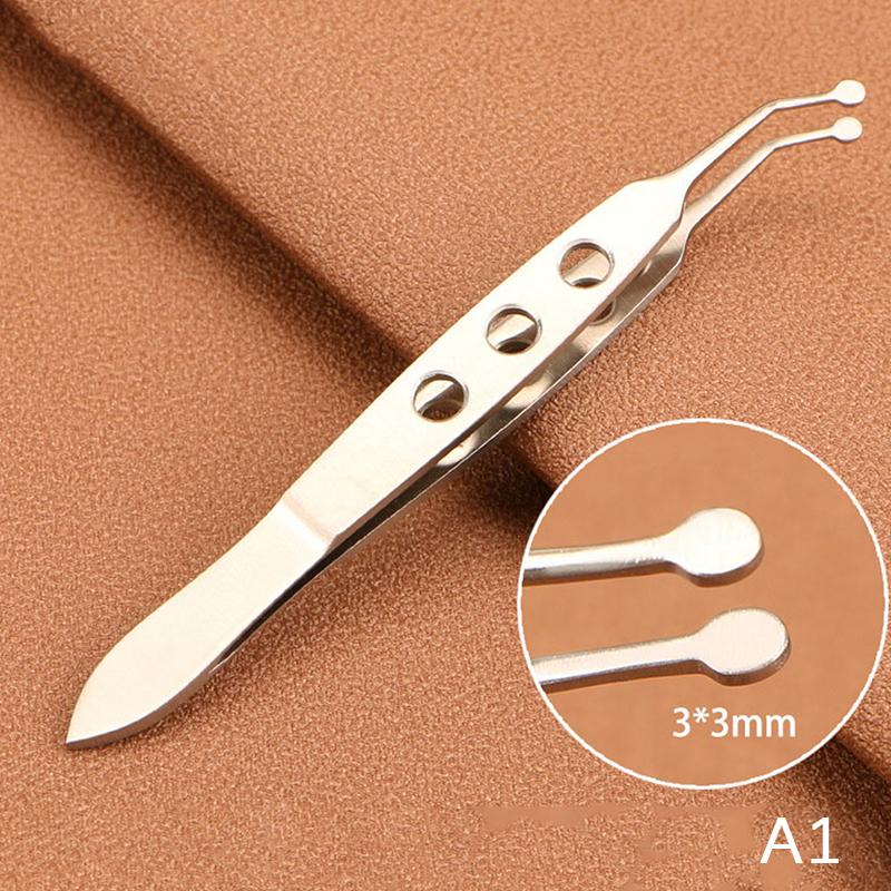 

1Pcophthalmic Tweezers Clamp Metal Palpebral Gland Massage Meibomian Flap Eyelid Forceps Clip Eye Apparatus Medical Surgery Tool