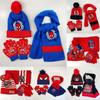 Cozy And Colorful Spider Man Knit Hat Scarf And Gloves Set For Boys Autumn Winter Outdoor Fun