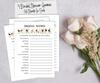 Inkdotpot Bridal Shower Game Set Of 4(50 Sheets Each) w   Miss to Mrs Gold Banner Floral Fun Bachelorette Party Game Set