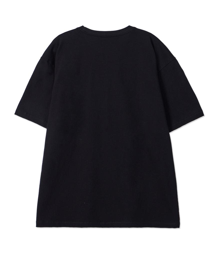 BY.L Monster Skeleton Short Sleeve T-Shirt Black