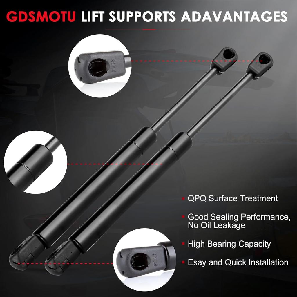Rear Hatch Lift Supports Liftgate Struts Tailgate Shocks Trunk Gas Springs Replacement Parts Compatible with 4119 PM2001 SG430021 SG430024 for Chevy