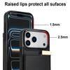 For iPhone 17 Pro Max Case TPU + PU Leather Hardware Decor Phone Cover with Card Holder