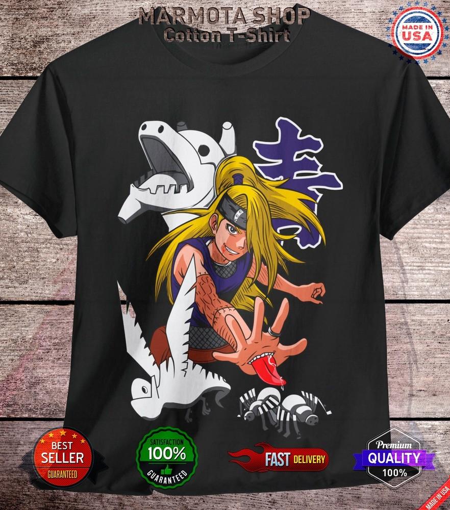 

Deidara T-Shirt Naruto Madara Sasuke Kakashi Akatsuki Anime Unisex Tee Shirt All 2XL