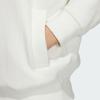 Adidas Originals Cozy Zip Crew Sweatshirt Women Sweatshirts Han-Jade-White JM8059