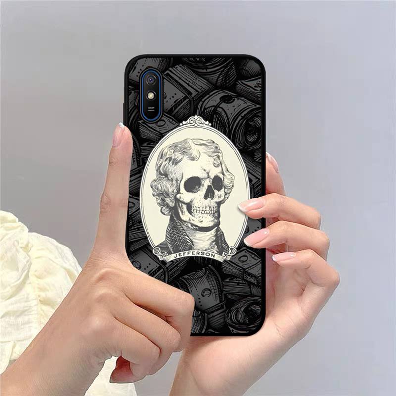 Yinuoda Lustige Schädel Währung Handyhülle Für Redmi 9A 8A 7A 7 6A 5A 5 Plus 4X S2 GO K20 K30 6 Note 8 9 Pro Hülle