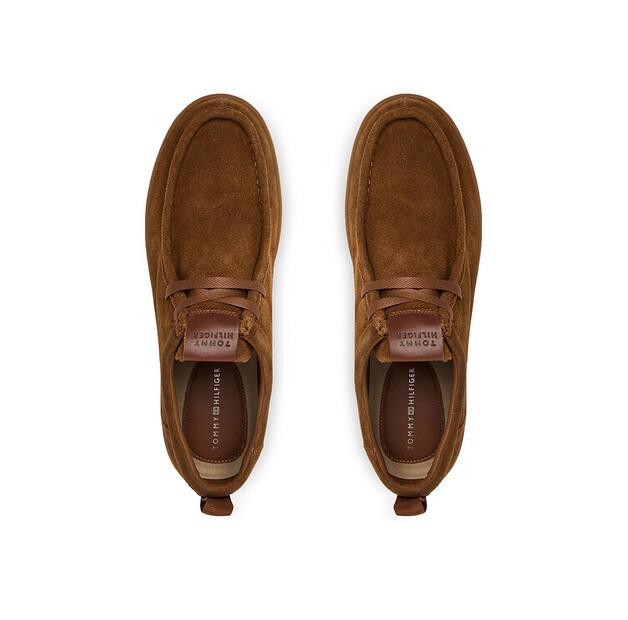 Ankle Boots Tommy Hilfiger Modern Suede Moc Toe Shoe FM0FM05501 Light Brown