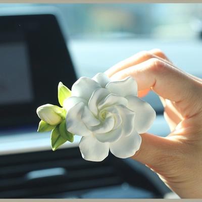 Gardenia Flower Auto Aromatherapie Parfüm Stein Diffusor Chic Auto Klimaanlage Steckdose Dekoration Blume Parfüm Duft