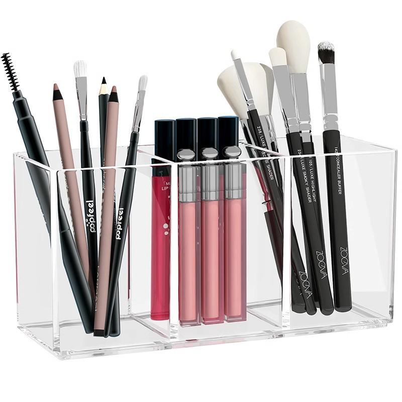 Acrylic Pen and Makeup Brush Display Stand - Holds 12 Items