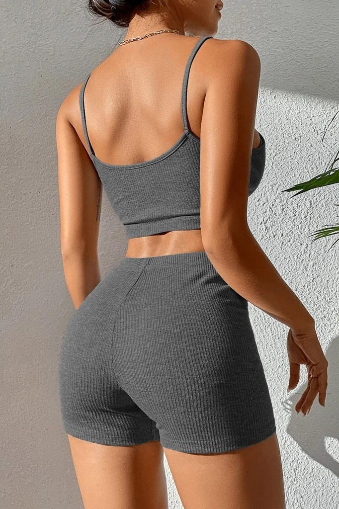 Modisches Damen-Nachthemd, Damen-Nachthemd-Set mit schwarzen Shorts