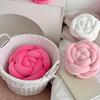 Back Cushion Nordic Style Rose Flower Shape Soft Comfortable Pillow Home Living Room Bedroom Office Decor
