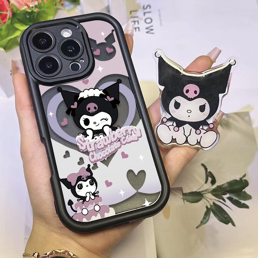 

Sanrio TK Stand Airbag KT Phone Case Black for Apple 16 iPhone 13