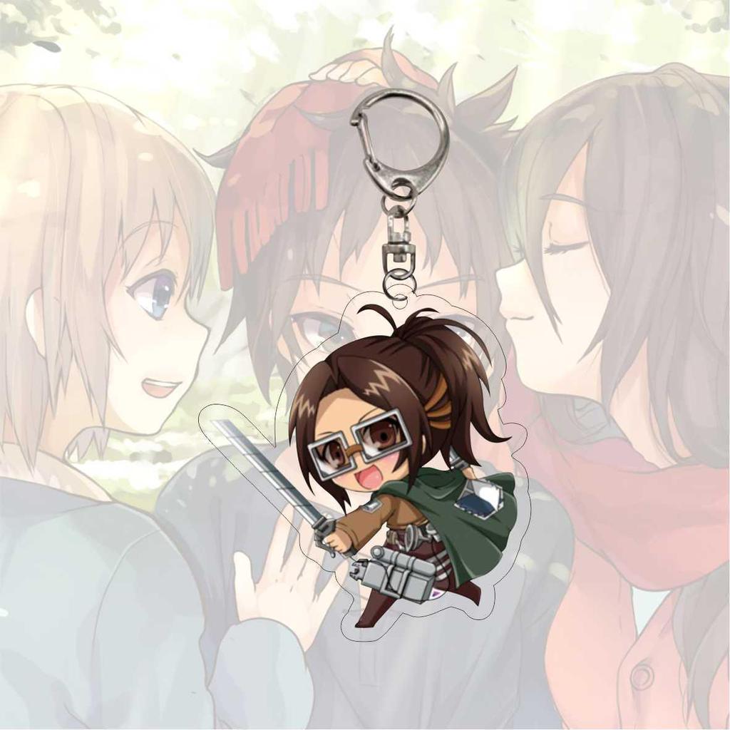 Attack on Titan Sankasa Corps Acryl-Schlüsselanhänger mit Allens Gesicht