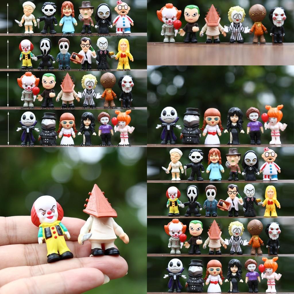The Clown Annabelle Classic Horror Movie Character Model Desktop Ornament Set For Kids And Adults