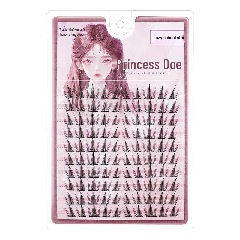 

Sunflower Butterfly False Eyelashes: Oblique Flying, Lazy Segmented, Thin Stem, Natural Thick, Single Cluster - 10 Rows.