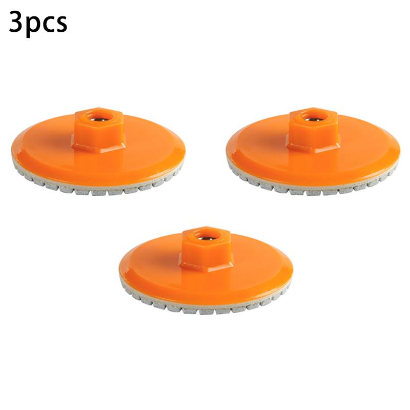 80mm Ceramic Tile Trimming Polishing Disc M10 Angle Grinder Wet&Dry Polishing Marble Quartz Stone Chamfering Grinding Edge 150#