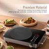 Sreuyong 5 Pack Silicone Induction Cooker Protector Mats  Heat Resistant Non Slip Scratch Guard Pads  Black  22cm Diameter