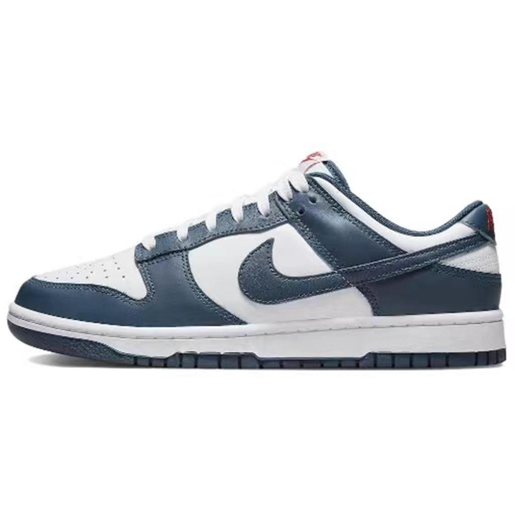 Nike Dunk Low Top Skateboard Shoes Men's Black White Blue DD1391-400(Team57-)