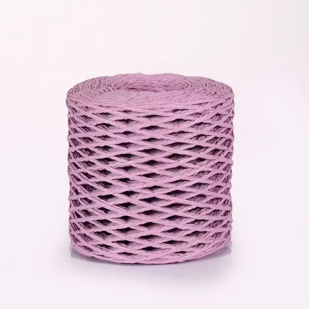 Mengchu DIY Raffia Woven Bag and Summer Straw Hat Materials 100% Cotton Thread for Hand Knitting Fancy Yarn Style