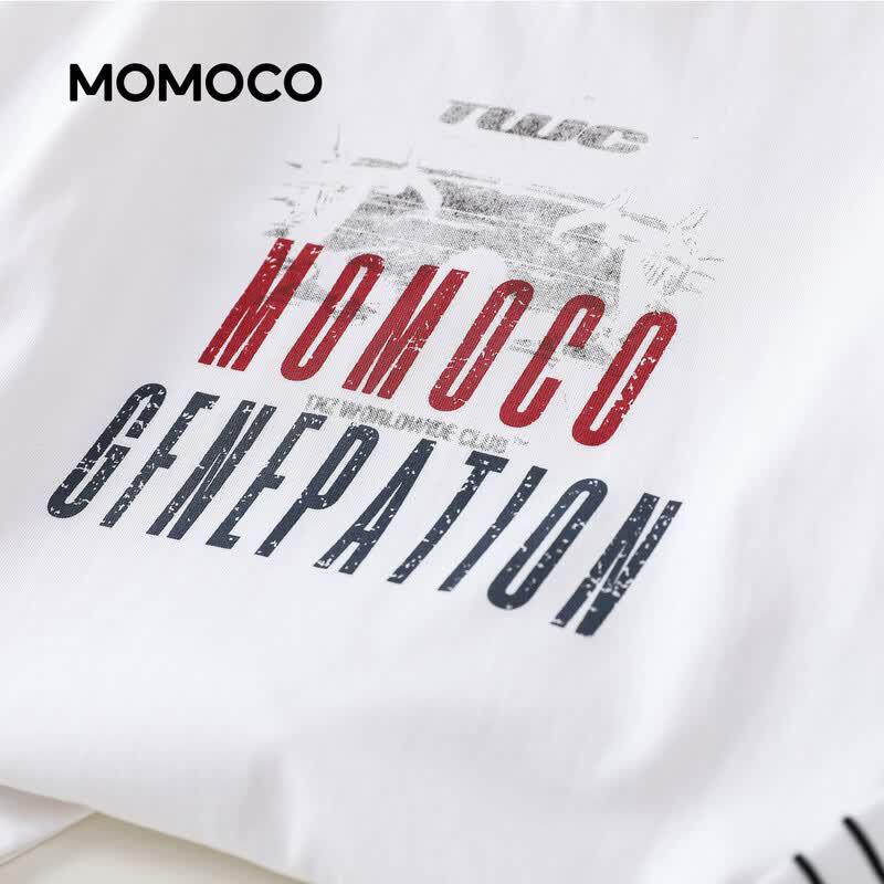 MOMOCO Youth Long-Sleeve Color-Block Faux Two-Piece T-Shirt