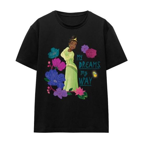 Princezna a žába Unisex dospělácké Tričko My Dreams, My Way Tiana