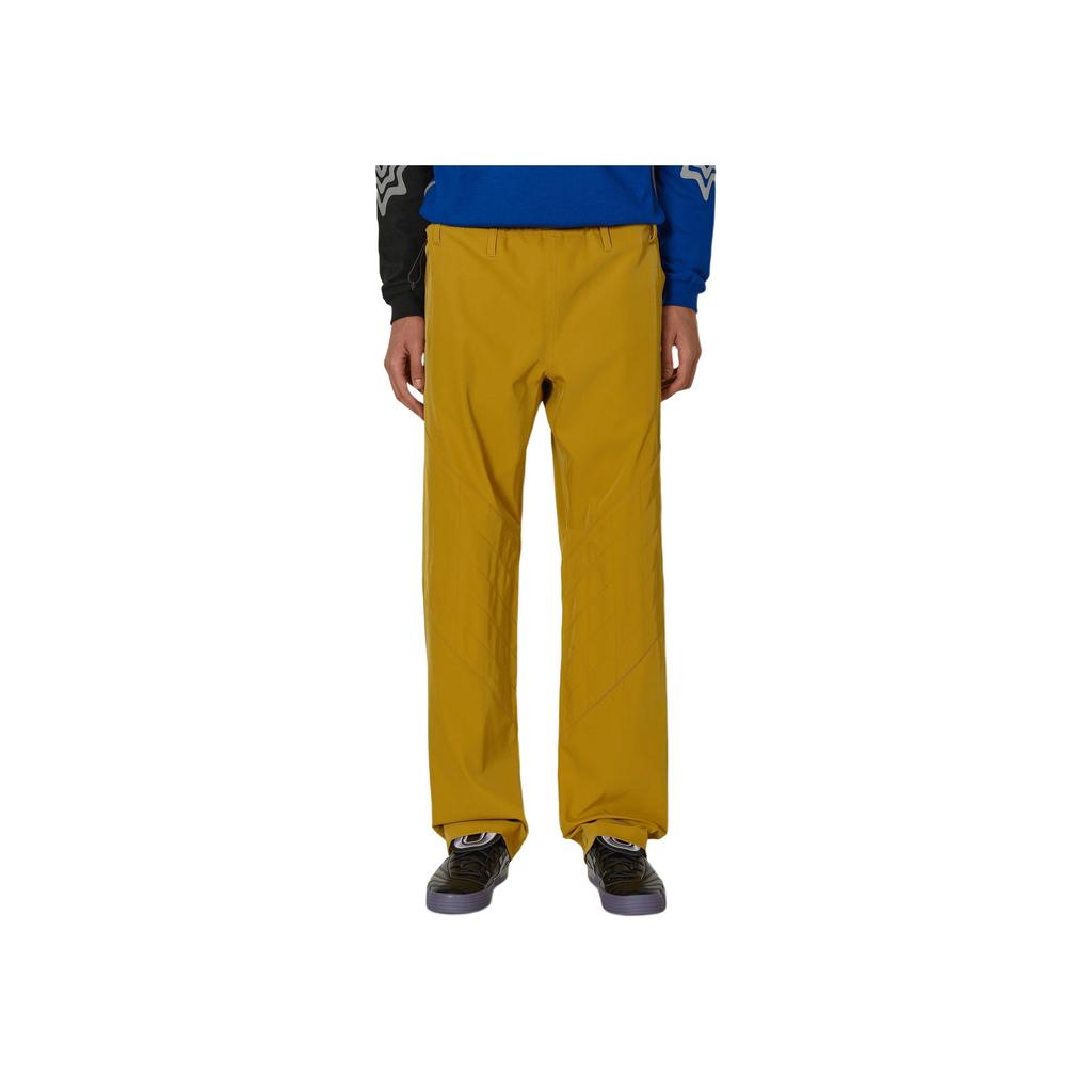 Asics Solid Color Loose Straight Casual Pants Men Bottoms Yellow 2203A230-750